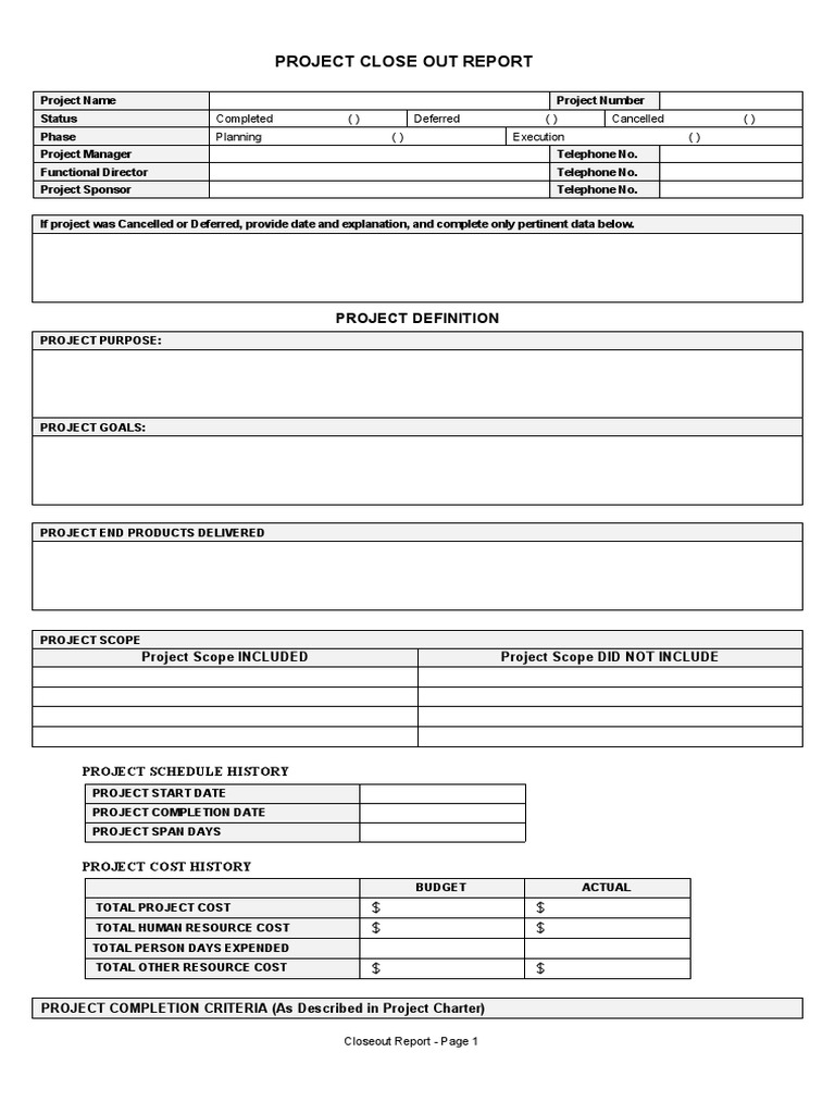 Project Handover Template | PDF | Project Management | Business