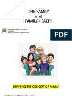 The Family and Family Health: Prepared By: Vivian A. Cezar, RN 9/24/2020 NCM 107: Maternal & Child Health