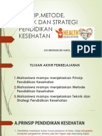 Prinsip, Metode, Teknik Dan Strategi Promosi Kesehatan