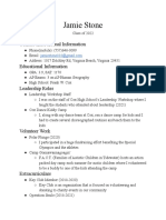 Academic Resume