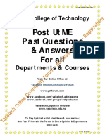 Yabatech Post UTME Past Questions 02