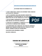 Español 26-4-21 Al 29-4-21.-Vicios Del Lenguaje