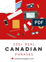 Canadian: 2 0 0 + R E A L Phrases