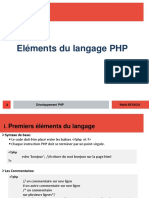 Chap1-Elèments Du Langage PHP
