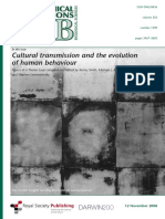 Cultural Transmission and The Evolution of Human Behaviour (Philosophical Transactions of The Royal Society Series B) (PDFDrive)