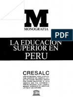 60609534 Hector Lujan Peralta y Mario Zapata Tejerina La Educacion Superior en El Peru