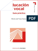 Educación Vocal. Guía Práctica