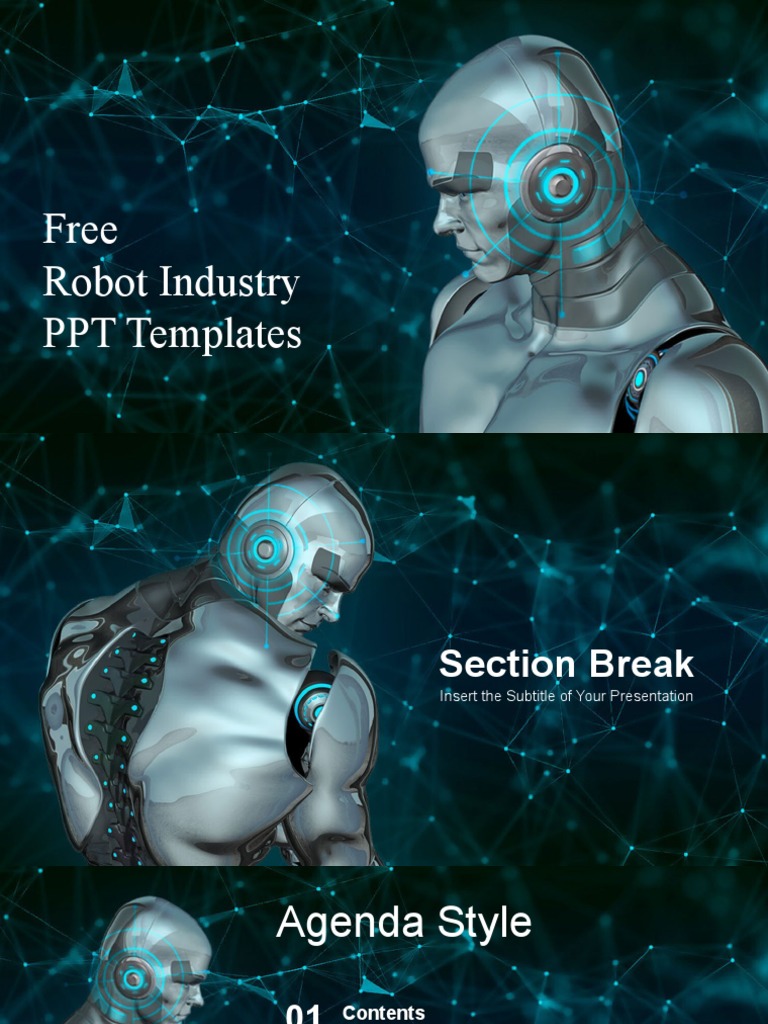 Modern Robot Industry PowerPoint Templates | PDF | Page Layout ...