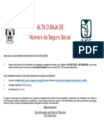 Baja o Alta de Nss Imss