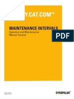 Maintenance Intervals: Operation and Maintenance Manual Excerpt