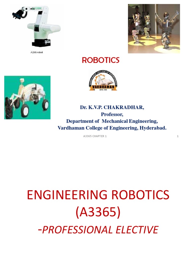 Unit I Introduction Engineering Robotics Download Free Pdf Robot