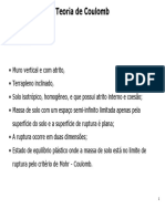 Capitulo V - Pressão Lateral de Terras - Teroria de Coulomb