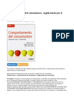 Comportamento Del Consumatore Applicazioni Per Il Marketing PDF 21dcbdc1c