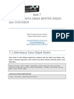 Bab 7 Membaca Data Radio Dan Checkbox