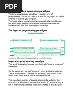 Introduction To Programming Paradigms