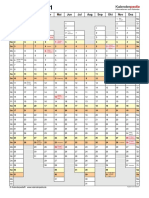 Kalender 2021 Hochformat 1 Seite Linear