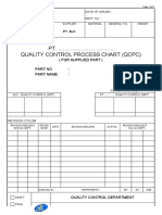 QC Process Chart Template for Supplied Part