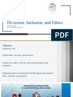 Diversity Inclusion and Ethics Presentation