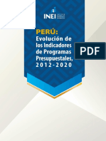 Perú: Evolución de Indicadores de Programas Presupuestales 2012-2020