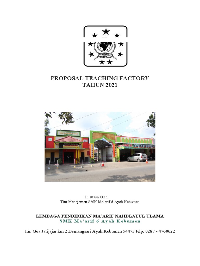 Proposal Teaching Factory SMK Ma'arif 6 Ayah | PDF