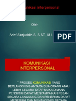 Komunikasi Interpersonal Arief