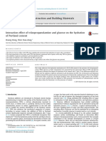 Interaction Effect of Glucose and TIPA on Cement Hydration