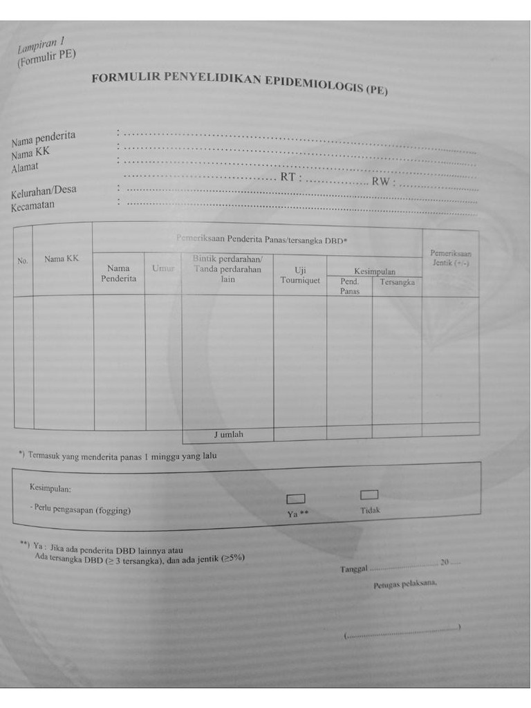 Pe DBD Form | PDF