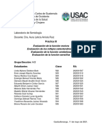 Laboratorio III de Práctica-Evaluación de Función Motora - Cerebelosa - Reflejos - Sensibilidad