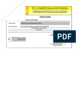 Contoh Template Kwitansi Excel Sederhana Ver.1.1