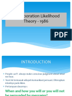 VI. Elaboration Likelihood Theory - 1986