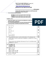 Rezolvare Barem de Corectare Test Initial Matematica Clasa a 8 a an Scolar 2020 2021