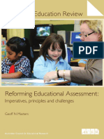 Reforming Educational Assessment - Imperatives Principles and Cha