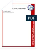 List of Targetted Learner Intervention: 1. Naranja, Gabriel 2. Santa Rosa, Mark Stephen