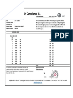 Certificate Gasket Lamons-300