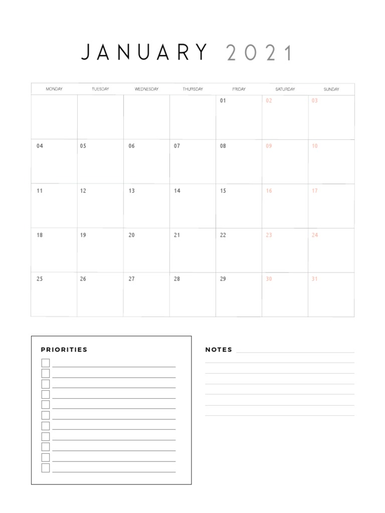 Calendar Template 64 | PDF