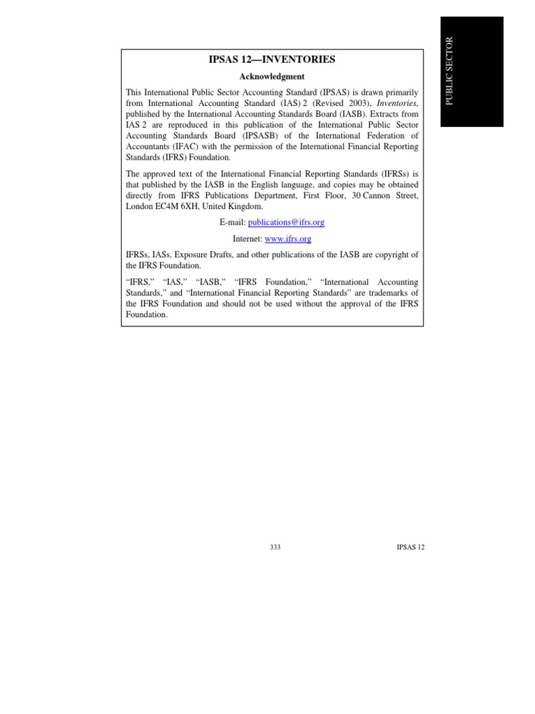 Ipsas 12 Inventories 4 | PDF | Inventory | International Financial ...