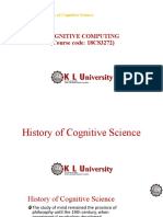 History of Cognitive Science