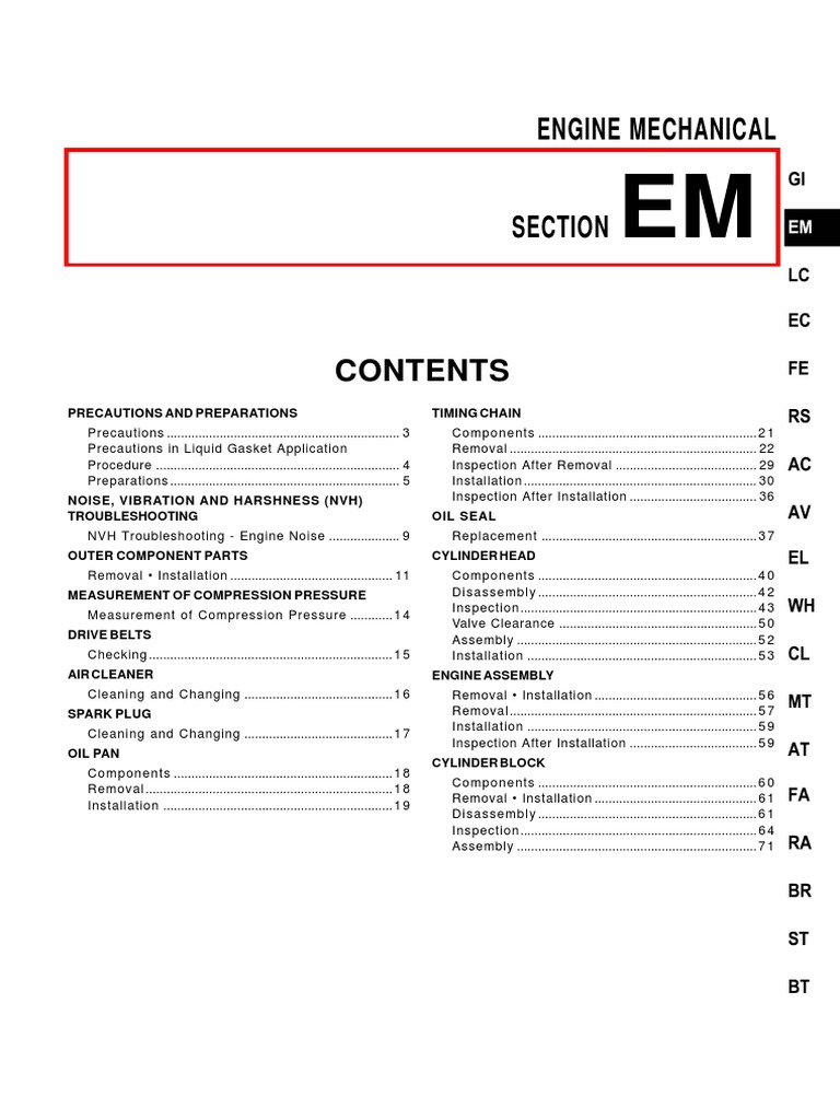 QG16 Engine Torque Specifications Guide | PDF | Piston | Belt (Mechanical)