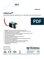 Diginet LEDsmart PUSH BUTTON DIMMER Installation Guide