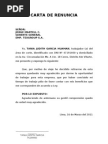 Carta de Solicitud de Liquidacion