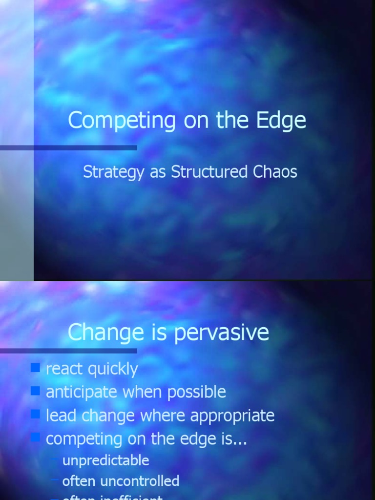 Competing on the Edge: Strategy Unleashed | PDF | Economies | Business