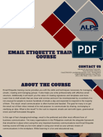 Brochure Email Etiquette Training Course