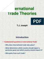 International Trade Theories: T.J. Joseph