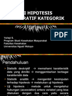 Uji Hipotesis Komparatif Kategorik