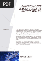 Design of Iot Based College Notice Board