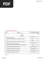 Group - A (Short Answer Questions) : S. No Blooms Taxonomy Level Course Outcome