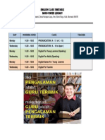 English Class Timetable Moro Pinter Library: Jl. Trans Sulawesi, Desa Harapan Jaya, Kec. Bumi Raya, Kab. Morowali 94976