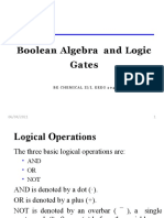 Boolean Algebra and Logic Gates: Be Chemical Ii/I, Eeeg 204