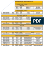 Horario Fin de Semana 05 y 06 de Junio