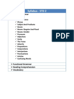 Syllabus - STD 2: Formal Grammar